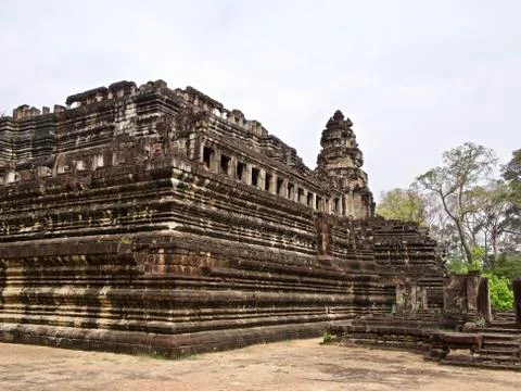 Architecture of ancient temple complex Angkor, Siem Reap Stock Photos