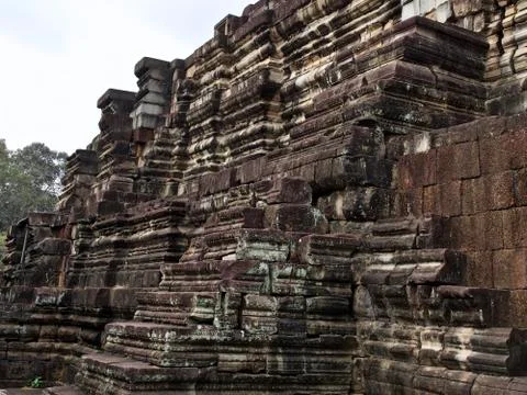 Architecture of ancient temple complex Angkor, Siem Reap Фото