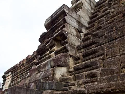 Architecture of ancient temple complex Angkor, Siem Reap 库存照片