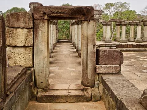 Architecture of ancient temple complex Angkor, Siem Reap Stock-Fotos