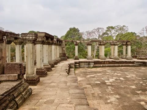 Architecture of ancient temple complex Angkor, Siem Reap Stock-Fotos