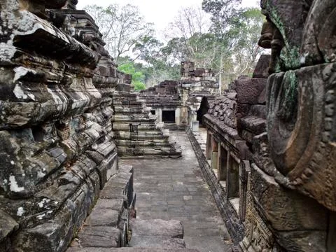 Architecture of ancient temple complex Angkor, Siem Reap Stock-Fotos