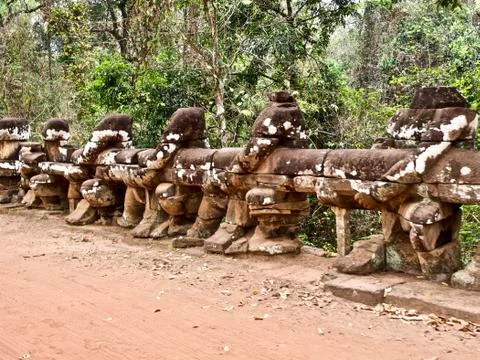 Architecture of ancient temple complex Angkor, Siem Reap Stock-Fotos