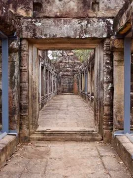 Architecture of ancient temple complex Angkor, Siem Reap Stock Photos