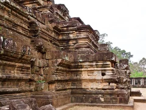 Architecture of ancient temple complex Angkor, Siem Reap Фото
