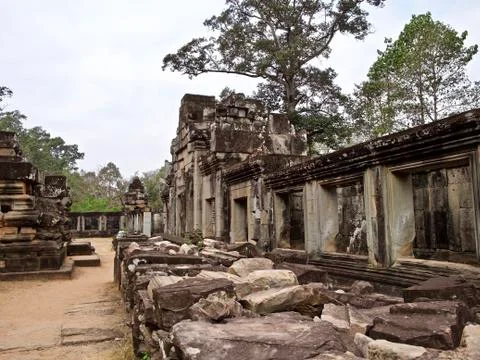Architecture of ancient temple complex Angkor, Siem Reap 写真素材