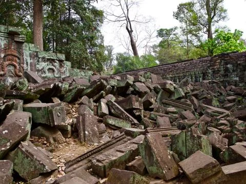 Architecture of ancient temple complex Angkor, Siem Reap Stock-Fotos
