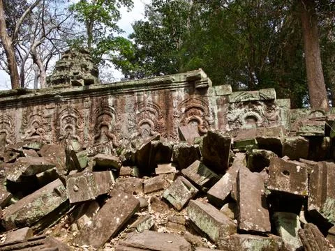 Architecture of ancient temple complex Angkor, Siem Reap 스톡 사진