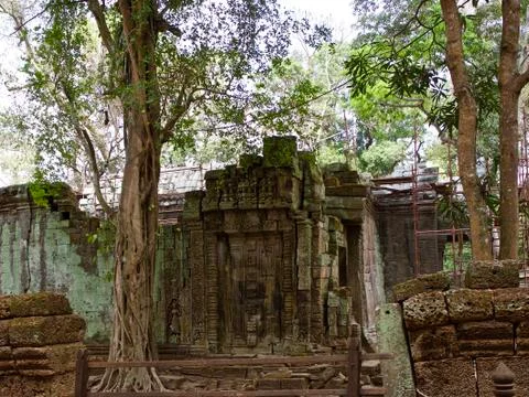 Architecture of ancient temple complex Angkor, Siem Reap Stock-Fotos
