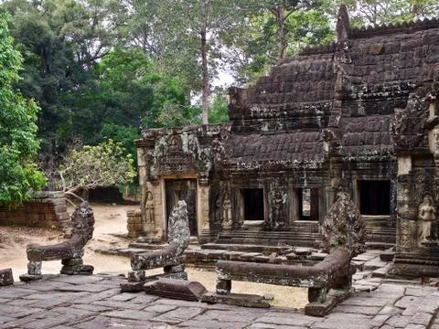 Architecture of ancient temple complex Angkor, Siem Reap Stock-Fotos