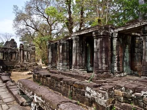 Architecture of ancient temple complex Angkor, Siem Reap Stock-Fotos