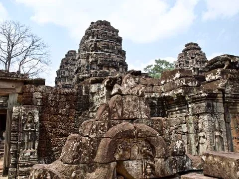 Architecture of ancient temple complex Angkor, Siem Reap Stock-Fotos