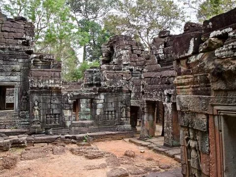 Architecture of ancient temple complex Angkor, Siem Reap Stock-Fotos