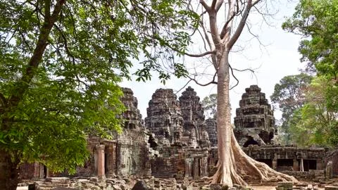 Architecture of ancient temple complex Angkor, Siem Reap Stock-Fotos