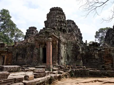 Architecture of ancient temple complex Angkor, Siem Reap 写真素材