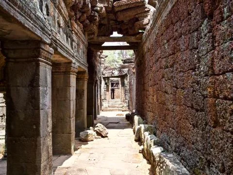 Architecture of ancient temple complex Angkor, Siem Reap Stock-Fotos