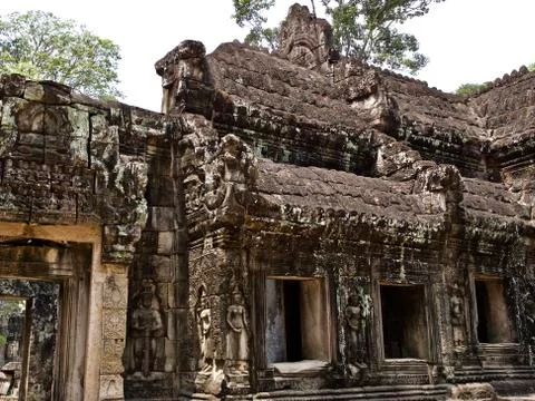 Architecture of ancient temple complex Angkor, Siem Reap Stock-Fotos