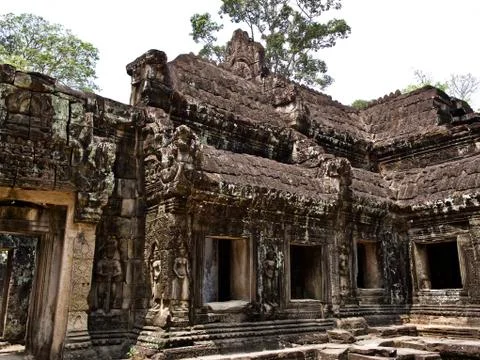 Architecture of ancient temple complex Angkor, Siem Reap Stock-Fotos