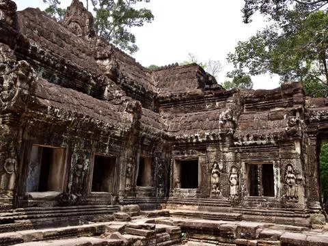 Architecture of ancient temple complex Angkor, Siem Reap Stock-Fotos