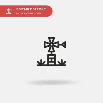 Architecture And City Simple vector icon. Illustration symbol design template Stock Illustration