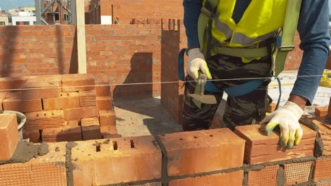 Architecture and construction industry. Construction of residential apartments Stock Footage 157320174