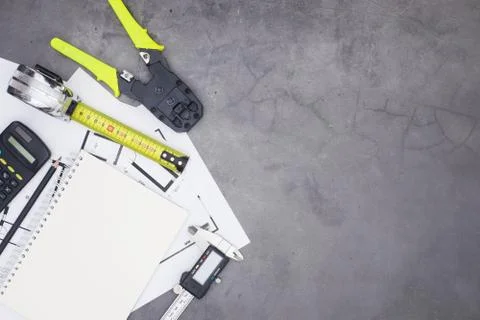 Architecture and diy tools and equipment Stock Photos