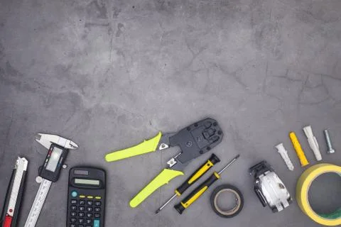 Architecture and diy tools and equipment Stock Photos