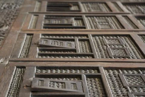 Architecture and Islamic monuments window in old Cairo 15 Stock Photos