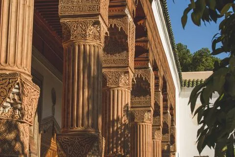 Architecture and orange tree from Marrakech Stock Photos