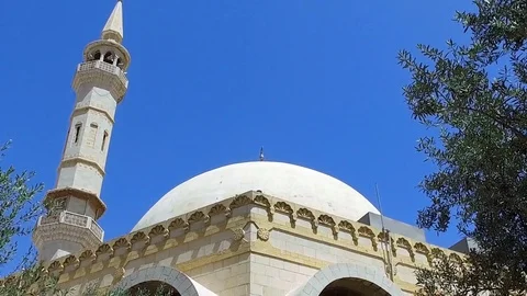Architecture of the Arab Mosque. Amman Stock Footage 77020871
