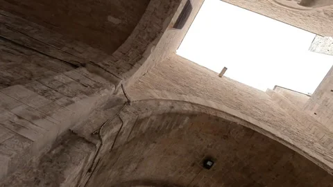 Architecture. Arch in the old town. White houses in Apulia. Stock Footage 286121943
