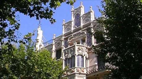 Architecture - Art Nouveau Stock Footage 3678151