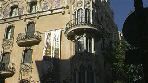 Architecture - Art Nouveau Stock Footage 3678161