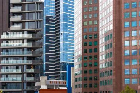 Architecture background of building walls Stock Photos
