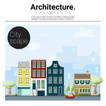Architecture background Cityscape Stock Illustration
