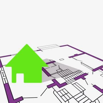 Architecture background. Stock Illustration