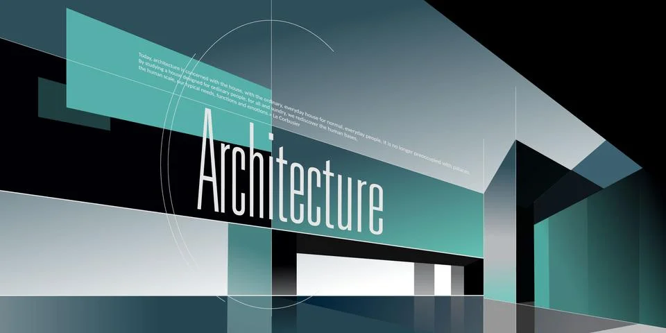 Architecture background mockup Stock Illustration