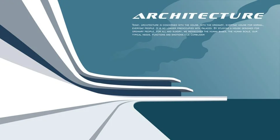 Architecture background mockup Stock Illustration