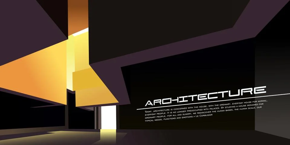 Architecture background mockup Stock Illustration