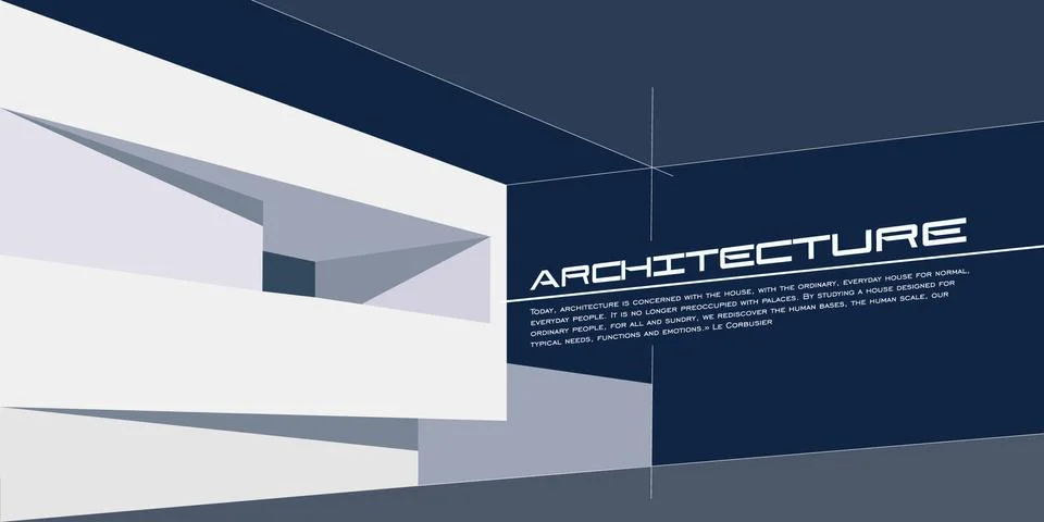 Architecture background mockup Stock Illustration