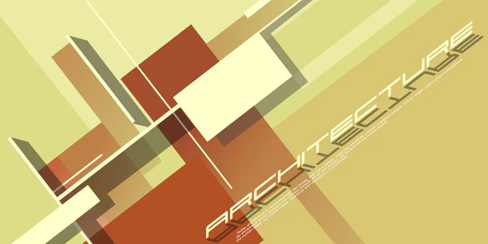 Architecture background mockup Stock Illustration