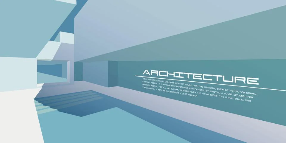 Architecture background mockup Stock Illustration