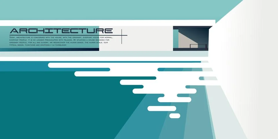 Architecture background mockup Stock Illustration