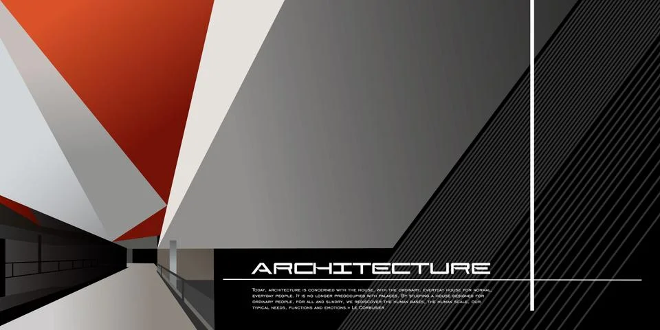 Architecture background mockup Stock Illustration