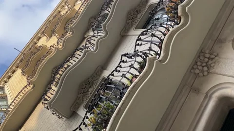 Architecture of Barcelona. Vertical video Stock Footage 173234204
