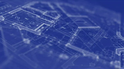 Architecture blueprint Stock Footage