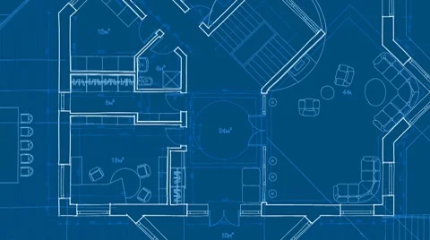 Architecture blueprint Stock Footage 7201442