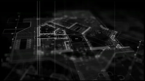 Architecture blueprint -  plan Stock Footage 591412