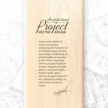 Architecture bluerints. Stock Illustration