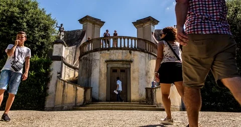 Architecture in Boboli Garden Stock Footage 74287402